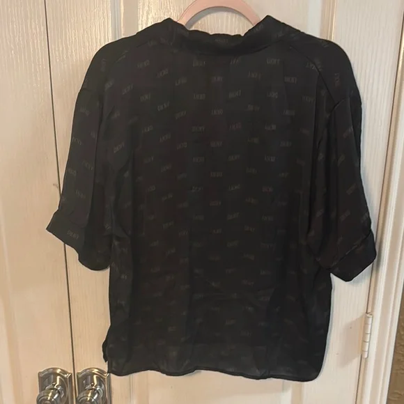 DKNY Black Pajama Set Soft Sleepwear - Picture 3 of 7